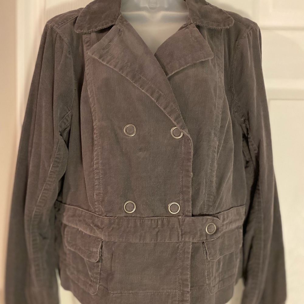 Sonoma Double Breast Corduroy Jacket ~ Large